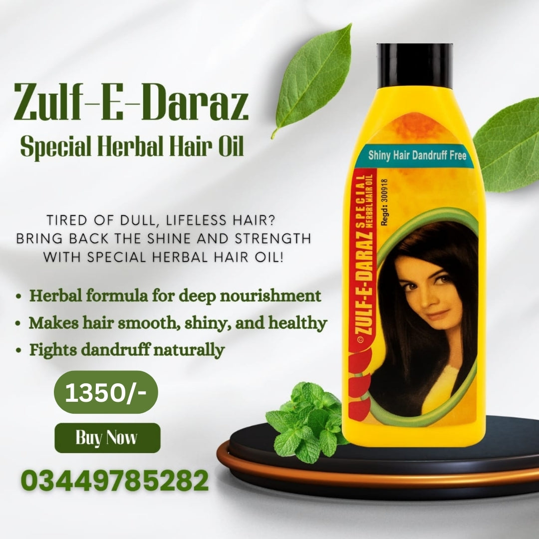 Zulf-E-Daraz Herbal Hair Oil